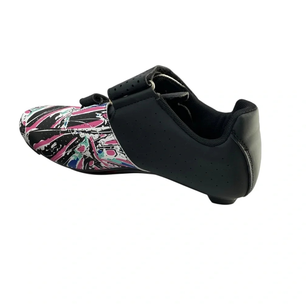 Sdeqa Cycling 2-3 Bolt Indoor‎ Spin Class Outdoor Road Biking Pink Sneaker 7.5